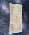 Turkish Mini Rug Oriental Hand Knotted Vintage Rug  1'6'' x  3'1'' #12253