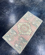 Turkish Mini Rug Oriental Hand Knotted Vintage Rug  1'7'' x  3' #12252