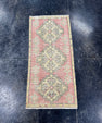 Turkish Mini Rug Oriental Hand Knotted Vintage Rug  1'5'' x  3' #12246