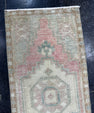 Turkish Mini Rug Oriental Hand Knotted Vintage Rug  1'5'' x  3'3'' #12248
