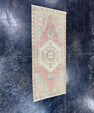 Turkish Mini Rug Oriental Hand Knotted Vintage Rug  1'5'' x  3'3'' #12248