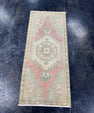 Turkish Mini Rug Oriental Hand Knotted Vintage Rug  1'5'' x  3'3'' #12248