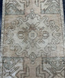 Turkish Mini Rug Oriental Hand Knotted Vintage Rug  1'6'' x  3' #12249
