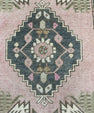 Turkish Mini Rug Oriental Hand Knotted Vintage Rug  1'8'' x  3'6'' #12243