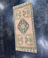 Turkish Mini Rug Oriental Hand Knotted Vintage Rug  1'8'' x  3'6'' #12243