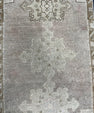 Turkish Mini Rug Oriental Hand Knotted Vintage Rug  1'6'' x  3' #12244