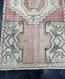 Turkish Mini Rug Oriental Hand Knotted Vintage Rug  1'7'' x  3' #12241