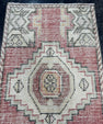 Turkish Mini Rug Oriental Hand Knotted Vintage Rug  1'7'' x  3' #12241