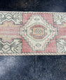 Turkish Mini Rug Oriental Hand Knotted Vintage Rug  1'7'' x  3' #12241