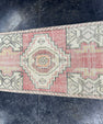 Turkish Mini Rug Oriental Hand Knotted Vintage Rug  1'7'' x  3' #12241