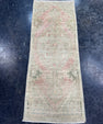 Turkish Mini Rug Oriental Hand Knotted Vintage Rug  1'5'' x  3'8'' #12242
