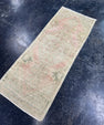 Turkish Mini Rug Oriental Hand Knotted Vintage Rug  1'5'' x  3'8'' #12242