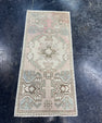 Turkish Mini Rug Oriental Hand Knotted Vintage Rug  1'6'' x  3'1'' #12240