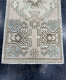 Turkish Mini Rug Oriental Hand Knotted Vintage Rug  1'6'' x  3'1'' #12240