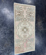 Turkish Mini Rug Oriental Hand Knotted Vintage Rug  1'6'' x  3'1'' #12240