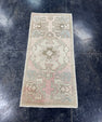 Turkish Mini Rug Oriental Hand Knotted Vintage Rug  1'6'' x  3'1'' #12240