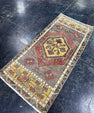 Turkish Mini Rug Oriental Hand Knotted Vintage Rug  1'6'' x  3'1'' #12239
