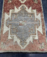 Turkish Mini Rug Oriental Hand Knotted Vintage Rug  1'7'' x  3'6'' #12238