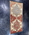 Turkish Mini Rug Oriental Hand Knotted Vintage Rug  1'7'' x  3'6'' #12238