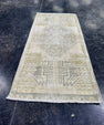 Turkish Mini Rug Oriental Hand Knotted Vintage Rug  1'5'' x  3'1'' #12237