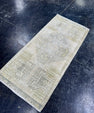 Turkish Mini Rug Oriental Hand Knotted Vintage Rug  1'5'' x  3'1'' #12237
