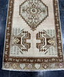 Turkish Mini Rug Oriental Hand Knotted Vintage Rug  1'5'' x  3'3'' #12236