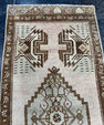 Turkish Mini Rug Oriental Hand Knotted Vintage Rug  1'5'' x  3'3'' #12236