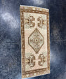 Turkish Mini Rug Oriental Hand Knotted Vintage Rug  1'5'' x  3'3'' #12236