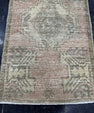 Turkish Mini Rug Oriental Hand Knotted Vintage Rug  1'8'' x  2'10'' #12235