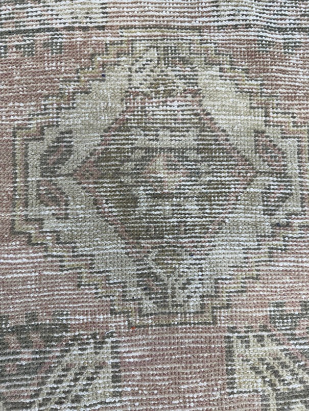 Turkish Mini Rug Oriental Hand Knotted Vintage Rug  1'8'' x  2'10'' #12235
