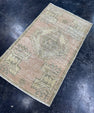Turkish Mini Rug Oriental Hand Knotted Vintage Rug  1'8'' x  2'10'' #12235