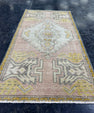 Turkish Mini Rug Oriental Hand Knotted Vintage Rug  1'7'' x  3' #12234