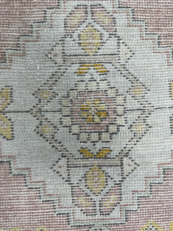 Turkish Mini Rug Oriental Hand Knotted Vintage Rug  1'7'' x  3' #12234