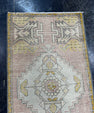 Turkish Mini Rug Oriental Hand Knotted Vintage Rug  1'7'' x  3' #12234