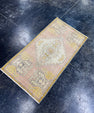 Turkish Mini Rug Oriental Hand Knotted Vintage Rug  1'7'' x  3' #12234