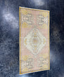Turkish Mini Rug Oriental Hand Knotted Vintage Rug  1'7'' x  3' #12234