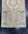 Turkish Mini Rug Oriental Hand Knotted Vintage Rug  1'5'' x  2'10'' #12233