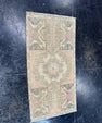 Turkish Mini Rug Oriental Hand Knotted Vintage Rug  1'5'' x  2'10'' #12233
