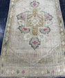 Turkish Mini Rug Oriental Hand Knotted Vintage Rug  1'7'' x  2'6'' #12231