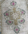 Turkish Mini Rug Oriental Hand Knotted Vintage Rug  1'7'' x  2'6'' #12231