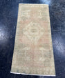 Turkish Mini Rug Oriental Hand Knotted Vintage Rug  1'5'' x  3' #12232