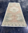 Turkish Mini Rug Oriental Hand Knotted Vintage Rug  1'4'' x  3'3'' #12230