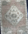 Turkish Mini Rug Oriental Hand Knotted Vintage Rug  1'4'' x  3'3'' #12230