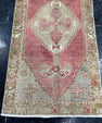 Turkish Mini Rug Oriental Hand Knotted Vintage Rug  1'6'' x  3' #12229