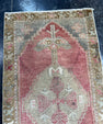 Turkish Mini Rug Oriental Hand Knotted Vintage Rug  1'6'' x  3' #12229