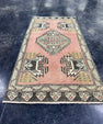 Turkish Mini Rug Oriental Hand Knotted Vintage Rug  1'8'' x  3'4'' #12228