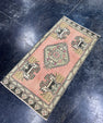Turkish Mini Rug Oriental Hand Knotted Vintage Rug  1'8'' x  3'4'' #12228
