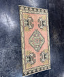 Turkish Mini Rug Oriental Hand Knotted Vintage Rug  1'8'' x  3'4'' #12228