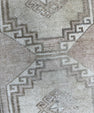Turkish Mini Rug Oriental Hand Knotted Vintage Rug  1'8'' x  3' #12227