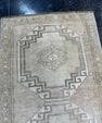 Turkish Mini Rug Oriental Hand Knotted Vintage Rug  1'8'' x  3' #12227